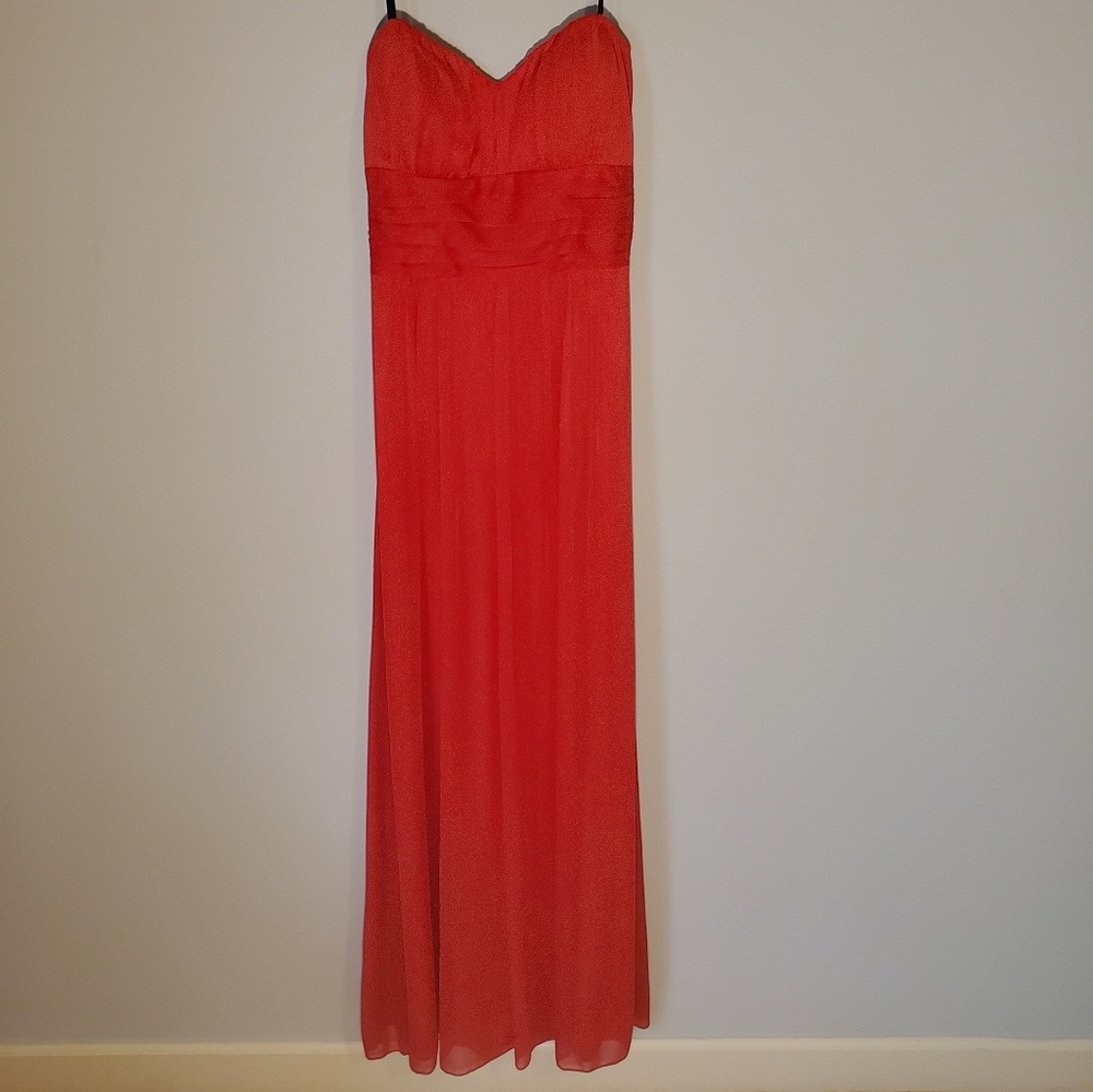 Blondie Nites Red Strapless Dress